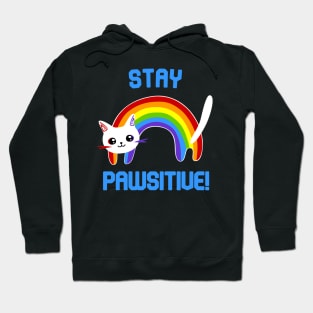 Stay PAWsitive! Motivational Hoodie